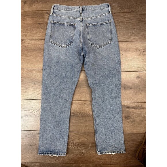 AGOLDE Riley High Rise Straight Crop in Escalate 28 - Picture 5 of 13